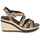 Chaussures Femme Sandales et Nu-pieds Geox D PONZA BLACK/BISCUIT