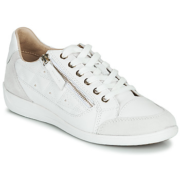 Chaussures Femme Baskets basses Geox D MYRIA WHITE/OFF WHITE