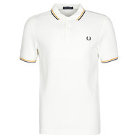 Vêtements Homme Polos manches courtes Fred Perry TWIN TIPPED FRED PERRY SHIRT SNW/GLD/BLK