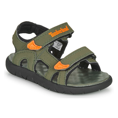 Schuhe Jungen Sandalen / Sandaletten Timberland PERKINS ROW 2-STRAP Orange