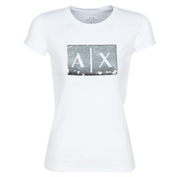 Kleidung Damen T-Shirts Armani Exchange HANEL Weiß