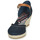 Schuhe Damen Leinen-Pantoletten mit gefloch Dockers by Gerli 36IS210-667 Marineblau