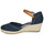 Schuhe Damen Leinen-Pantoletten mit gefloch Dockers by Gerli 36IS210-667 Marineblau