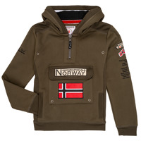 Vêtements Garçon Sweats Geographical Norway GYMCLASS Kaki