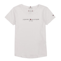 Kleidung Mädchen T-Shirts Tommy Hilfiger KG0KG05023 Weiß