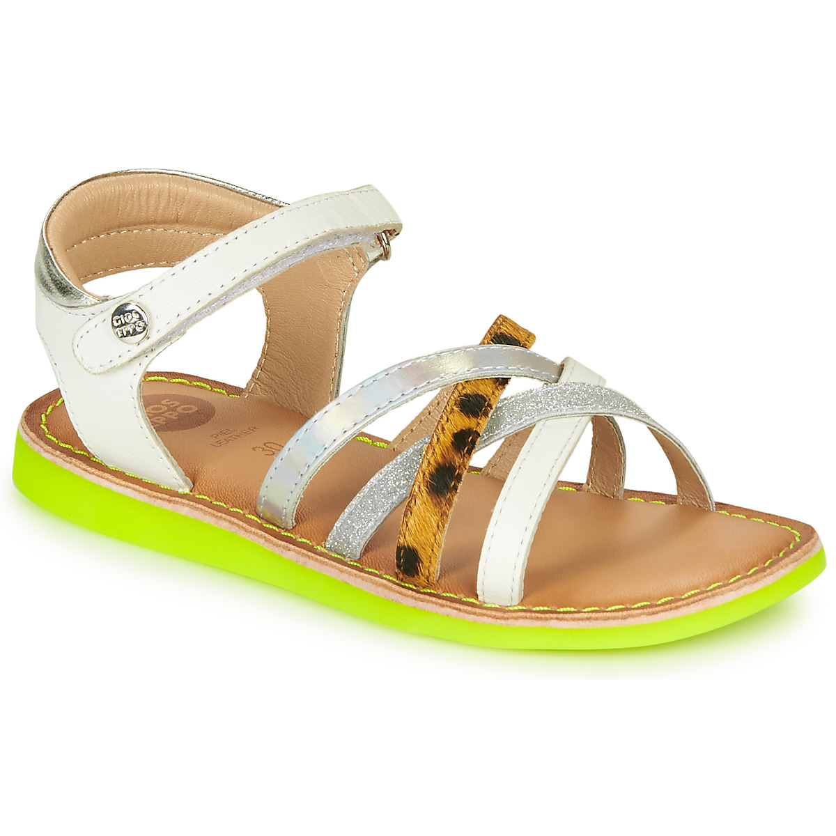 Schuhe Mädchen Sandalen / Sandaletten Gioseppo STAGGIA Weiß / Gelb