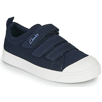 Schuhe Jungen Sneaker Low Clarks CITY VIBE K Marineblau
