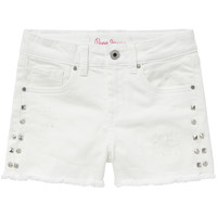 Kleidung Mädchen Shorts / Bermudas Pepe jeans ELSY Weiß
