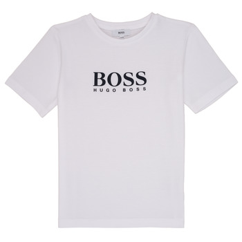 Vêtements Garçon T-shirts manches courtes BOSS MEYLAO Blanc