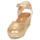 Schuhe Damen Leinen-Pantoletten mit gefloch Betty London INONO Golden