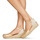 Schuhe Damen Leinen-Pantoletten mit gefloch Betty London INONO Golden