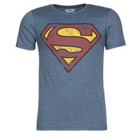Kleidung Herren T-Shirts Yurban SUPERMAN LOGO VINTAGE Marineblau