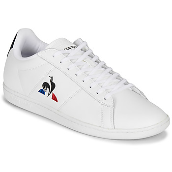 Schuhe Herren Sneaker Low Le Coq Sportif COURTSET Weiß / Marineblau