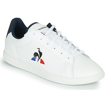 Schuhe Kinder Sneaker Low Le Coq Sportif COURTSET GS Weiß / Blau