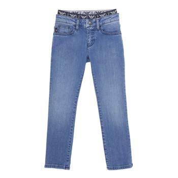 Kleidung Jungen Slim Fit Jeans Emporio Armani 6H4J17-4D29Z-0942 Blau