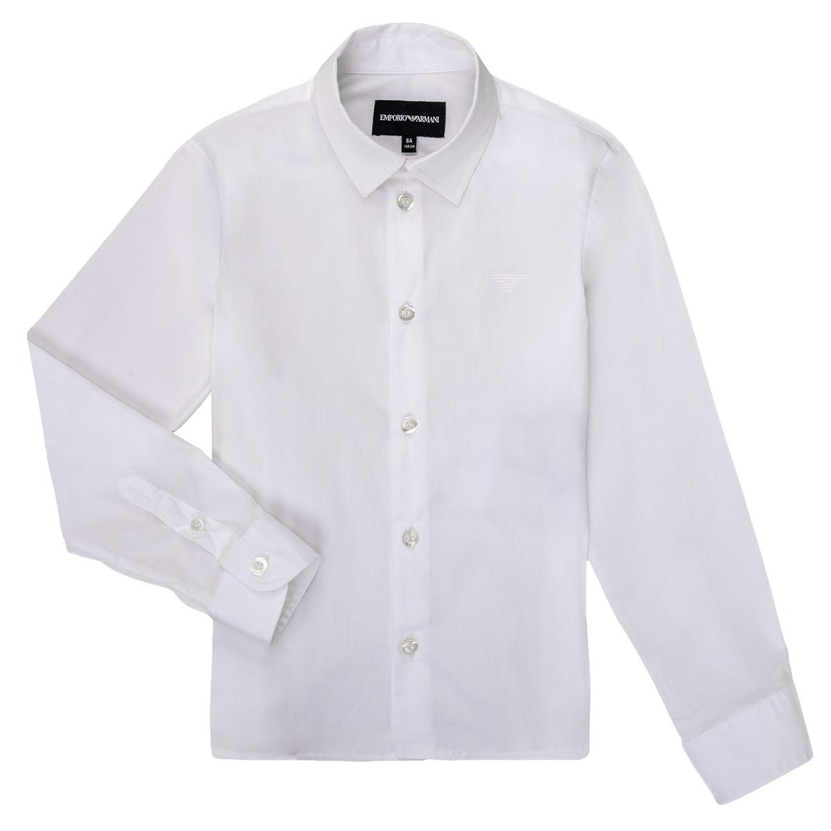 Kleidung Jungen Langärmelige Hemden Emporio Armani 8N4CJ0-1N06Z-0100 Weiß