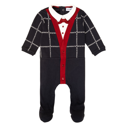 Kleidung Jungen Pyjamas/ Nachthemden Emporio Armani 6HHD12-4J3WZ-F912 Marineblau