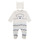 Kleidung Jungen Pyjamas/ Nachthemden Emporio Armani 6HHV08-4J3IZ-0101 Weiß / Blau