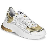 Schuhe Damen Sneaker Low John Galliano 3646 Weiß / Golden