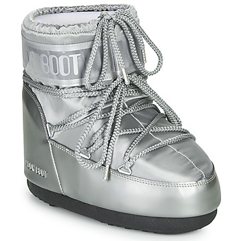 Schuhe Damen Schneestiefel Moon Boot MOON BOOT CLASSIC LOW GLANCE Silbrig