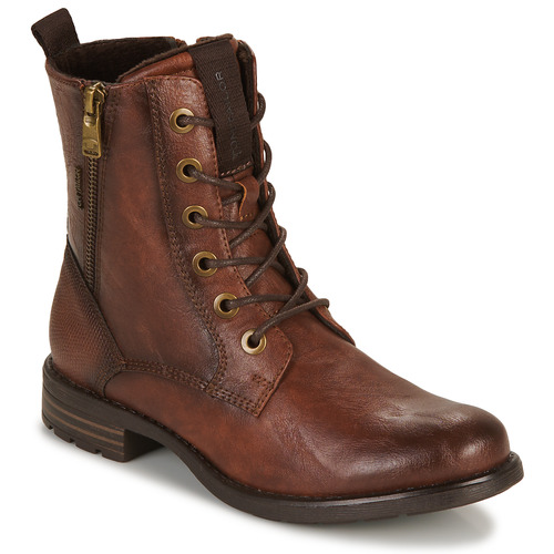 Schuhe Damen Boots Tom Tailor 93303-COGNAC Braun,