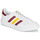 Schuhe Sneaker Low adidas Originals TEAM COURT Weiß / Bordeaux / Gelb