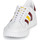 Schuhe Sneaker Low adidas Originals TEAM COURT Weiß / Bordeaux / Gelb