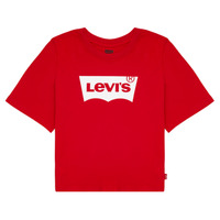 Kleidung Mädchen T-Shirts Levi's LIGHT BRIGHT CROPPED TEE Rot