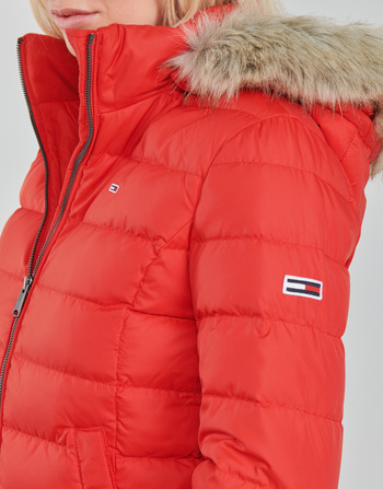 Tommy Jeans TJW BASIC HOODED DOWN JACKET Rot