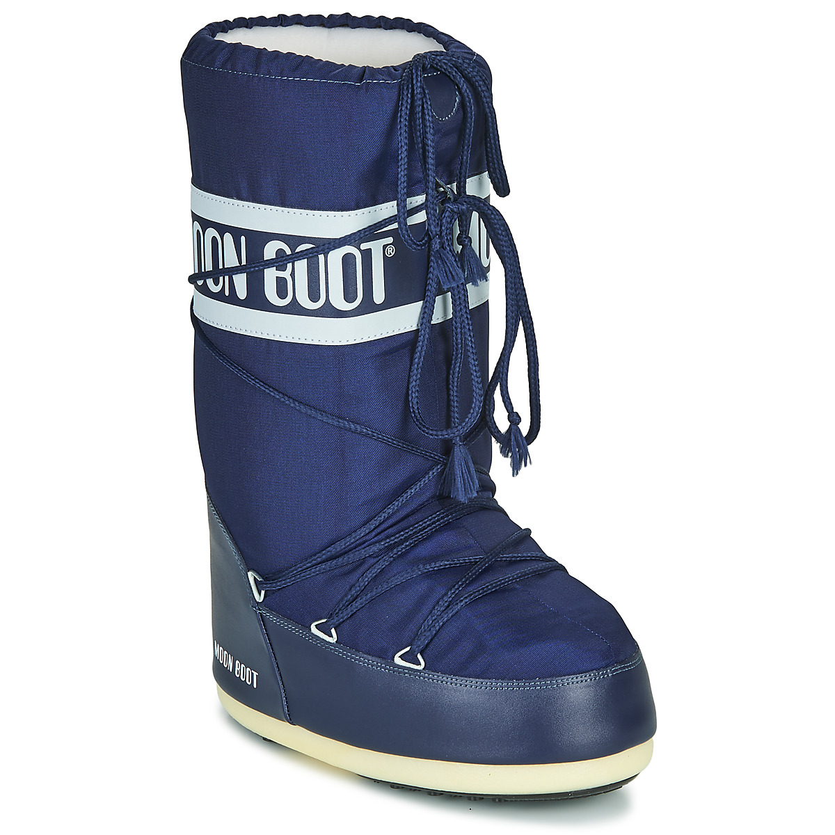 Schuhe Damen Schneestiefel Moon Boot NYLON Blau