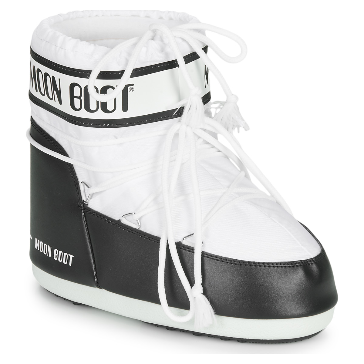 Schuhe Damen Schneestiefel Moon Boot CLASSIC LOW 2 Schwarz