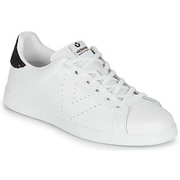 Schuhe Damen Sneaker Low Victoria TENIS PIEL Weiß / Bordeaux