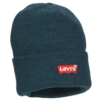 Accessoires Mütze Levi's RED BATWING EMBROIDERED SLOUCHY BEANIE Blau