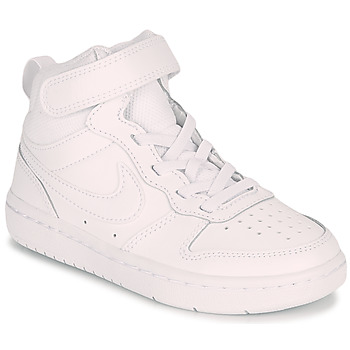 Schuhe Kinder Sneaker High Nike COURT BOROUGH MID 2 PS Weiß