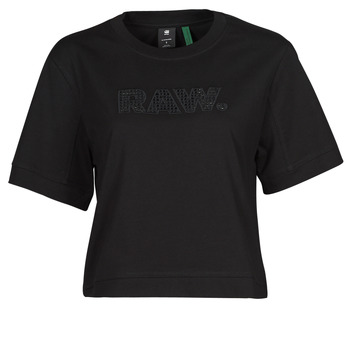 Kleidung Damen T-Shirts G-Star Raw BOXY FIT RAW EMBROIDERY TEE    