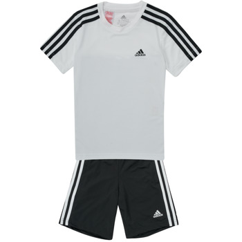 Kleidung Jungen Jogginganzüge adidas Performance B 3S T SET Weiß