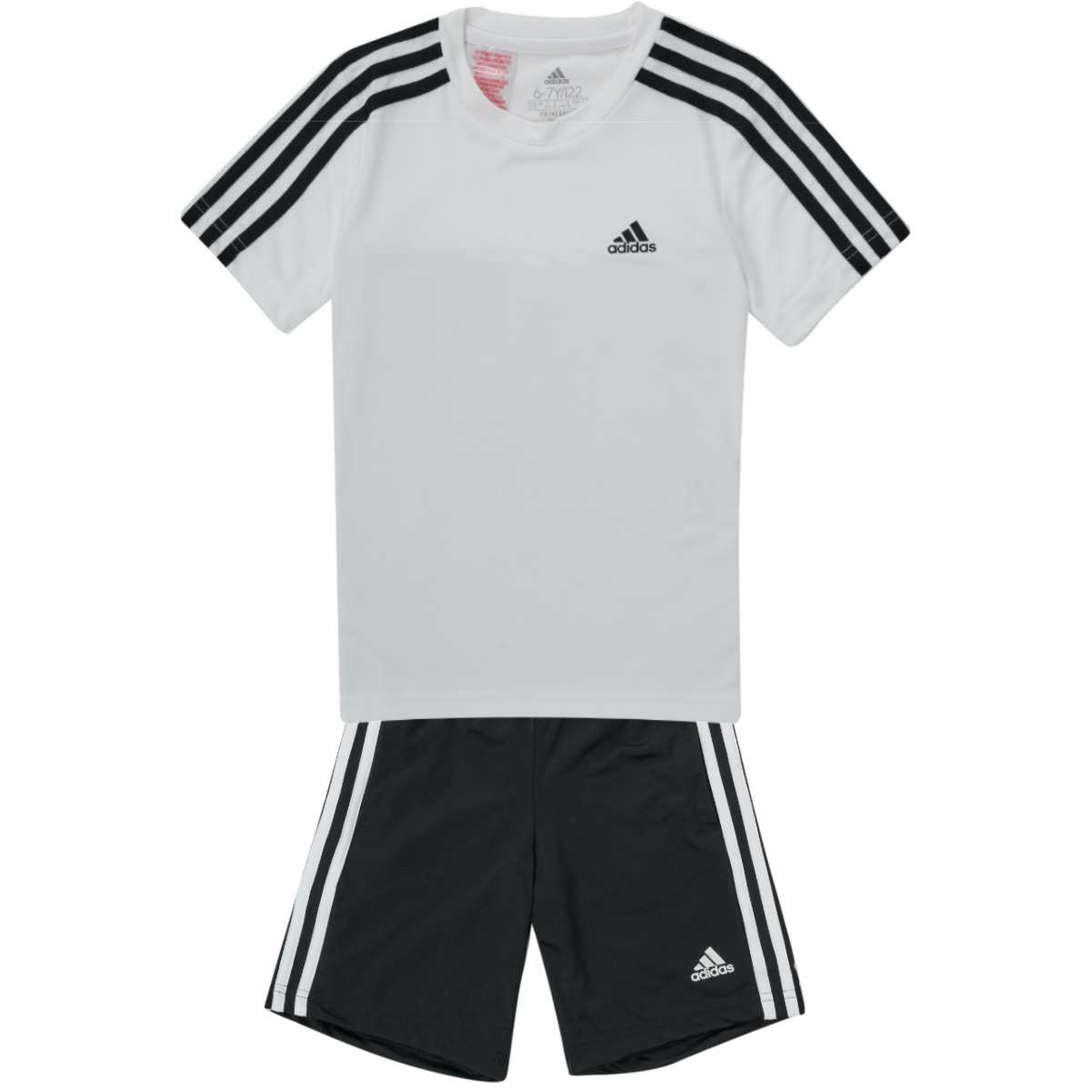 Kleidung Jungen Kleider & Outfits Adidas Sportswear B 3S T SET Weiß