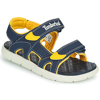 Schuhe Kinder Sandalen / Sandaletten Timberland PERKINS ROW 2-STRAP Blau / Gelb