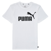 Kleidung Jungen T-Shirts Puma ESSENTIAL LOGO TEE Weiß