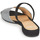 Chaussures Femme Sandales et Nu-pieds Perlato 11117-YORK-ARGENT-CAM-NOIR 