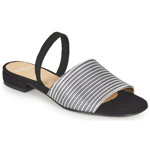Chaussures Femme Sandales et Nu-pieds Perlato 11117-YORK-ARGENT-CAM-NOIR 