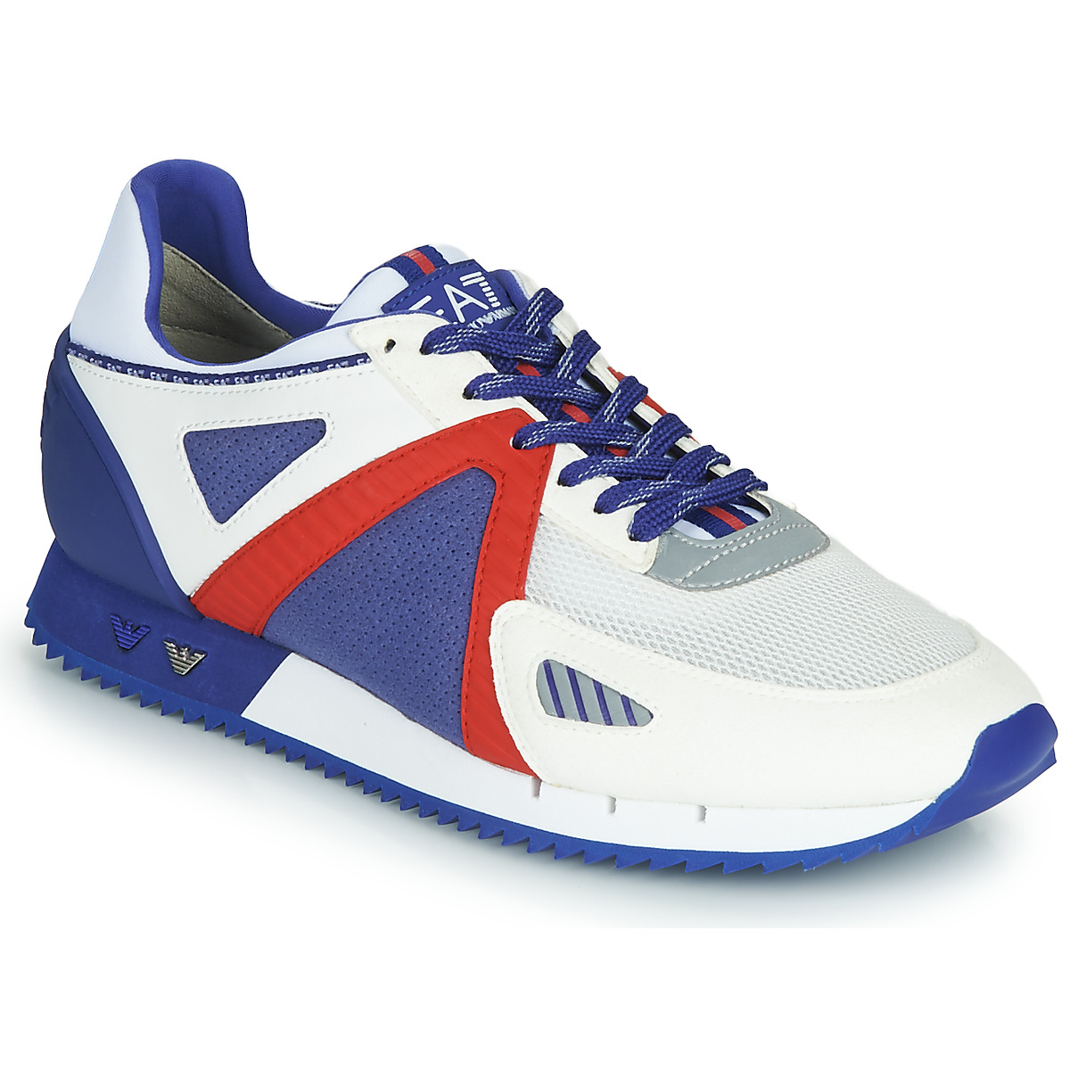 Schuhe Herren Sneaker Low Emporio Armani EA7 SAPONI Weiß / Blau / Rot