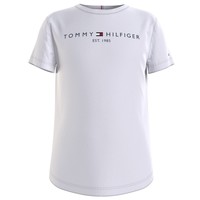 Kleidung Mädchen T-Shirts Tommy Hilfiger KG0KG05242-YBR Weiß