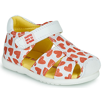 Schuhe Mädchen Sandalen / Sandaletten Agatha Ruiz de la Prada HAPPY Weiß / Rot