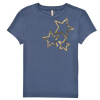 Kleidung Mädchen T-Shirts Only KONMOULINS STAR Blau