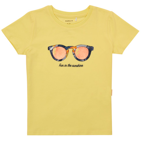 Kleidung Mädchen T-Shirts Name it NMFFISUMMER Gelb