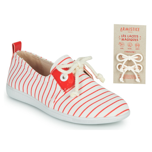 Schuhe Kinder Sneaker Low Armistice STONE ONE Weiß / Rot