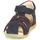 Schuhe Kinder Sandalen / Sandaletten Kickers BIGBAZAR-2 Beige / Gelb / Marineblau