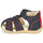 Schuhe Kinder Sandalen / Sandaletten Kickers BIGBAZAR-2 Beige / Gelb / Marineblau
