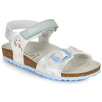 Schuhe Mädchen Sandalen / Sandaletten Geox ADRIEL GIRL Weiß / Blau